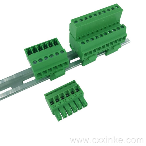3.81MM pitch guide rail type male and female plug-in terminals
